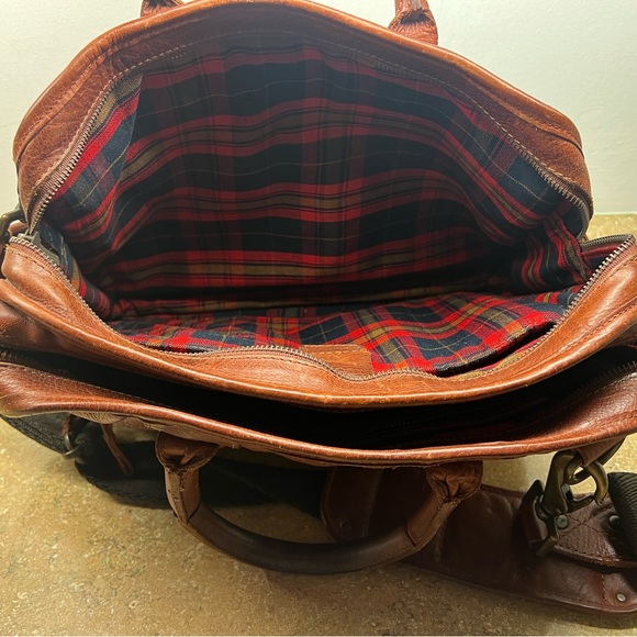 HANK LEATHER SATCHEL-COGNAC-EXCELLENT CONDITION - Picture 8 of 15